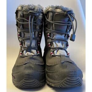 COLUMBIA Insulated Waterproof Kids 200 Grams Winter Boots Gray - Size 1